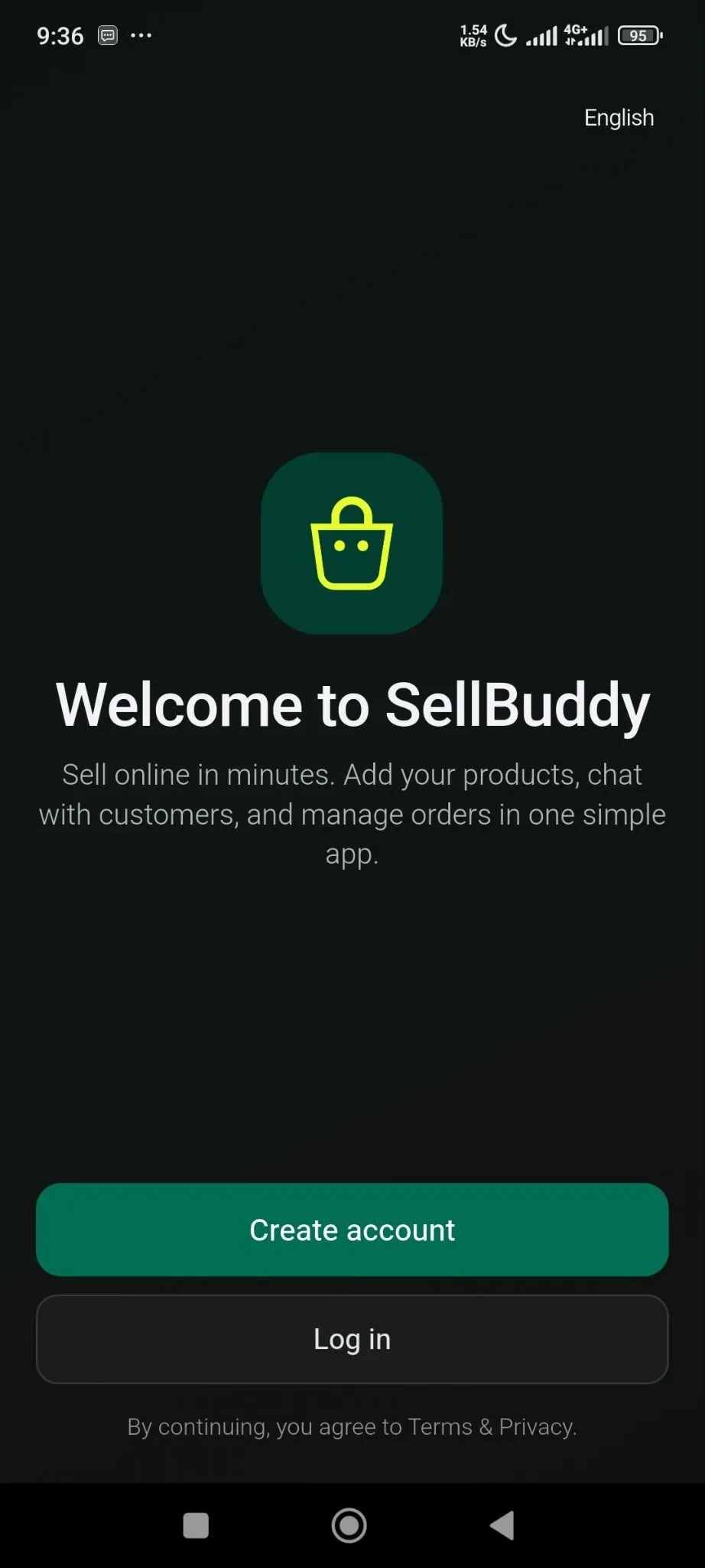 After downloading the plugin, when you open the app, you will need to create an account by clicking